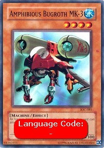 Yugioh amphibious bugroth 3 - bugroth, mk-3